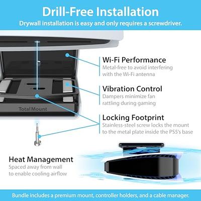 TotalMount Wall Mount for Original PS5 – Mounts Playstation 5 on a Wall by  Your TV – Not Compatible with PS5 Slim (PS5 Wall Mount)