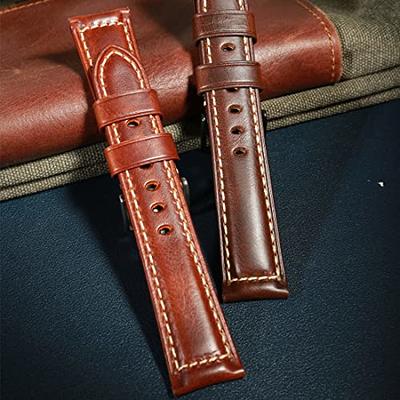  OTTOODY Leather Watch Bands Quick Release, Elegant Top Grain  Leather Watch Straps for Men & Women, Choice of Color & Width - 18mm, 19mm