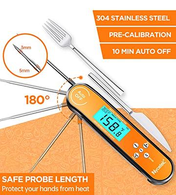  ThermoPro TP-02S Instant Read Meat Thermometer Digital Cooking  Food Thermometer with Super Long Probe for Grill Candy Kitchen BBQ Smoker  Oven Oil Milk Yogurt Temperature : Home & Kitchen