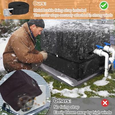 Thick Fleece Pool Heater Cover - 40 * 34 * 31in Heavy Duty Winter Rainproof  600D PVC Coated Oxford Pool Equipment Antifreeze Cover, Snowproof Pool Heat  Pump Shade Thermal Insulation - Yahoo Shopping