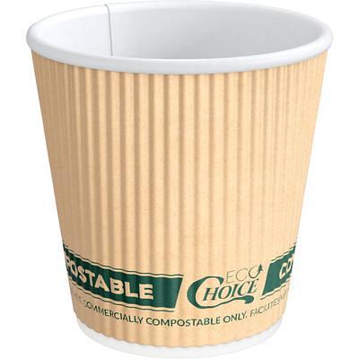 Choice 10 oz. Kraft Poly Paper Cold Cup - 1000/Case