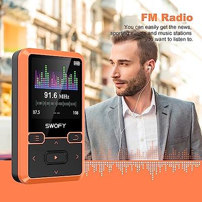 32GB Clip Mp3 Player with Bluetooth 5.0, Mini Portable Wearable Mp3 Player  with FM Radio Recording