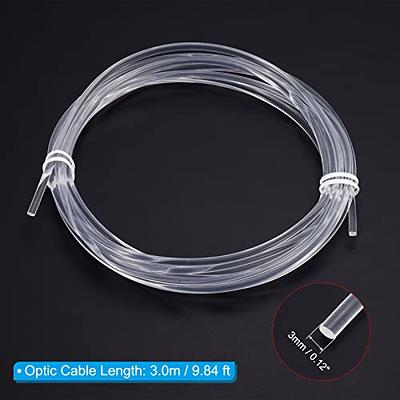 PATIKIL 3mm 3.0m PMMA Side Glow Fiber Optic Cable Kit, with LED Aluminum  Illuminator 12V 1.5W Guide Light Source Decoration for Home DIY Lighting,  Cool White - Yahoo Shopping