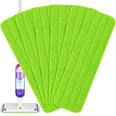 6 Pack Reusable Mop Pads Compatible with Swiffer PowerMop, Power Mop  Refills Power Mop Pads Refills Microfiber Mop Pads for 13''-15'' Spray Mop