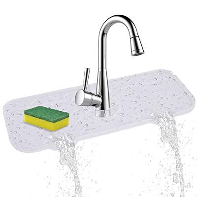 2-PACK Silicone Faucet Handle Drip Catcher Tray Mat, Silicone