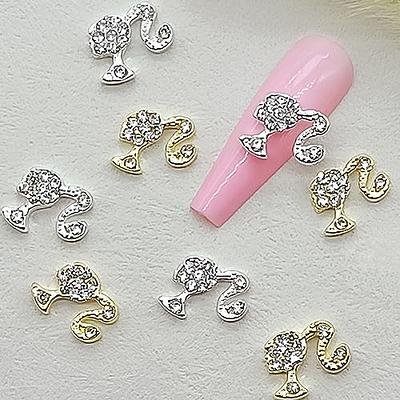  12Pcs Alloy Heart Nail Charms 3D Valentines Nail Art Charms for  Acrylic Nails Silver Heart Nail Gems with Rhinestones Love Nail Crystals  Jewelry for Women DIY Valentine's Day Wedding Manicure Supplies 