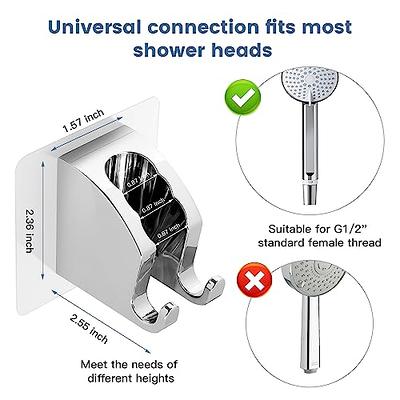 All Metal 12'' Rainfall Shower Head, Square Shower Head Combo, High  Pressure Handheld Shower Wand, 16'' Adjustable Arc-shaped Shower Extension  Arm, 71'' Hose, 2 Showerhead Holders, Brushed Nickel - Yahoo Shopping