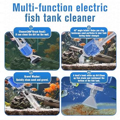 SZLYYDS Aquarium Vacuum Gravel Cleaner, Gravel Vacuum for Aquarium,  Electric Fish Tank Vacuum Gravel Cleaner, Multi-Functional Removable  Aquarium Cleaning Tools,110V/28W - Yahoo Shopping