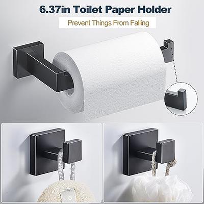 Matte Black Towel Ring - Modern Hand Towel Holder for Bathroom