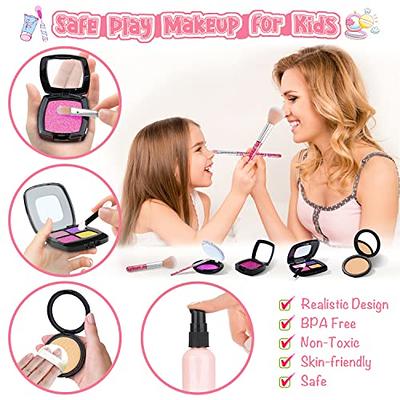 Baby Girls Make Up Set Toys Pretend Play Cosmetic Bag Beauty Hair Salon Toy  Makeup Tools Kit Children Pretend Play Toys