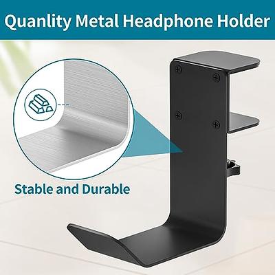  Stand Up Desk Store Clamp-On Under Desk Headphone Hanger,  Backpack Hook, and Purse Holder - Black : Home & Kitchen