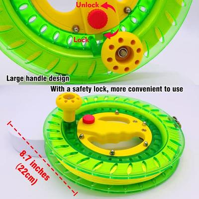 22cm Durable Plastic Fishing Kite Line Spool Reel Wheel Holder Winding Tool  Accessory(Green) 