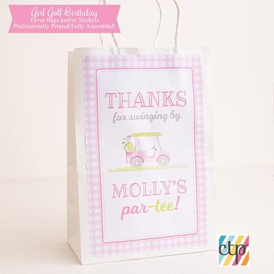 Party Favor Bags, Golf Party, First Birthday, Girl - Yahoo Shopping