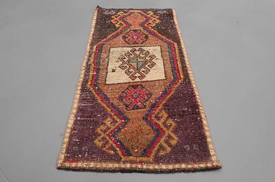 3x4 Antique Turkish Oushak Rug Doormat or Small Carpet for sale at
