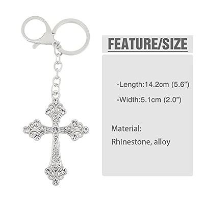 Meimimix Flowers Charms Enameled Keychain Chain Tassel Keyring For Women  Girls Gifts Purse Bag Accessories