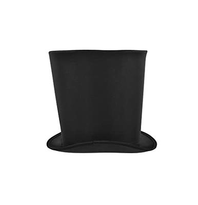 black satin top hat