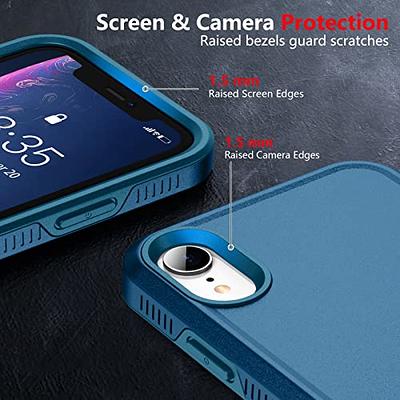 iPhone XR Case,[ Military Grade ] with [ Glass Screen Protector] 15ft. Drop  Tested Protective Case | Kickstand | Compatible with Apple iPhone XR Case