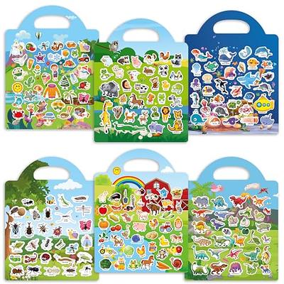 Stickers for Kids, Reusable Puffy Sticker Book for Toddlers 2-4