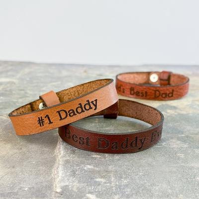 Personalized Leather Bracelet 