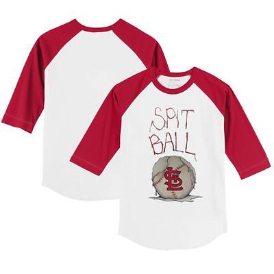 Youth White/Red St. Louis Cardinals V-Neck T-Shirt 