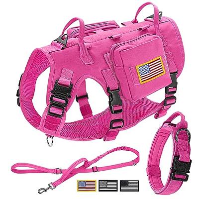 4.Pink Leash Splitter - Lutii matching leash – small dog harness