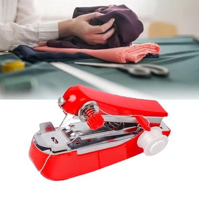  Handysewer Portable Sewing Machine,The Handy Sewer,Portable  Mini Manual Sewing Machine (White+Red)
