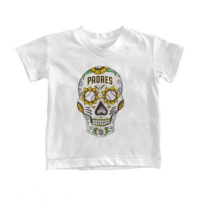 Los Angeles Dodgers Tiny Turnip Girls Youth Sugar Skull Fringe T