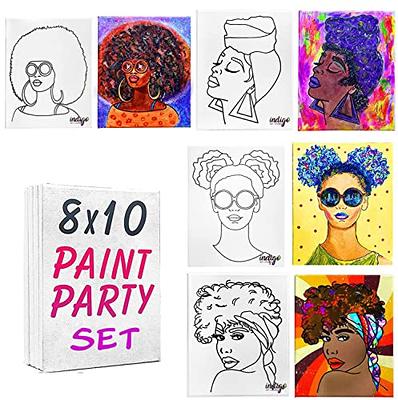  Yeaqee 13 Pcs Sip and Paint Kit Couple Painting Kit