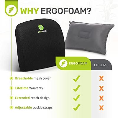 ErgoFoam Lumbar Support Pillow for Chair