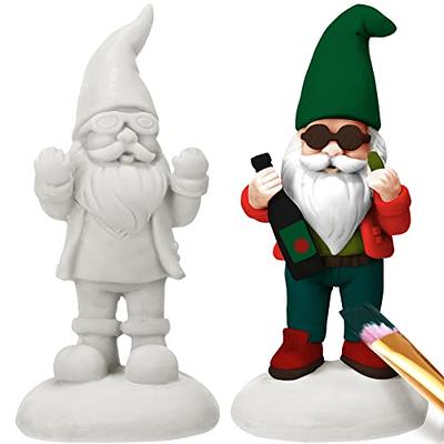 2 Pcs Gnomes to Paint Yourself Ceramic Christmas to Paint Naughty