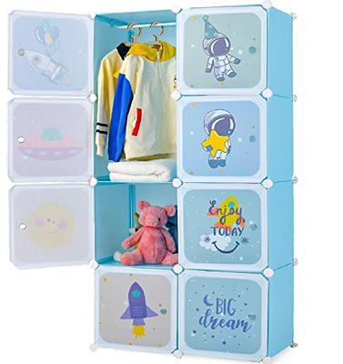 Plastic Baby Closet Clothes Storage Organizer Bedroom Wardrobe