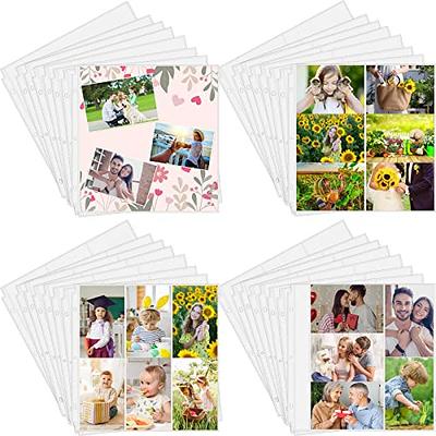  Photo Album Pages for 3 Ring Binder (50 Count) - Photo