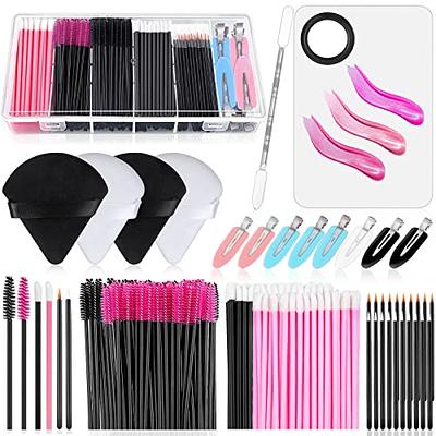 300pcs Disposable Makeup Tool Kit,Brow brush/Mascara brush/Lip  Applicators/Eyeshadow applicators/Eyeliner brush,JASSINS Makeup Disposable  Accessories