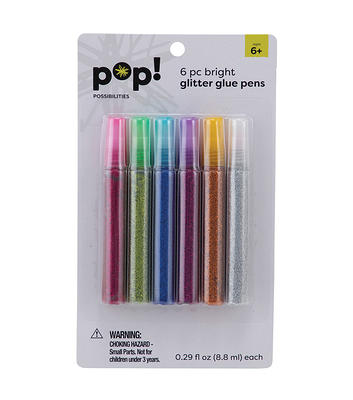 Assorted Colors Bright Tone Premium Glitter Glue Pens - 24 Pc.