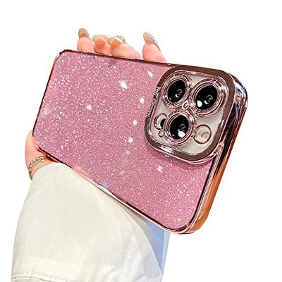 MGQILING Compatible with iPhone 12 Pro Max Magnetic Glitter Case, Luxury  Plating Cute Bling Clear Phone Case, Compatible with MagSafe for Women  Girls with Camera Protector Back Cover - Blue 