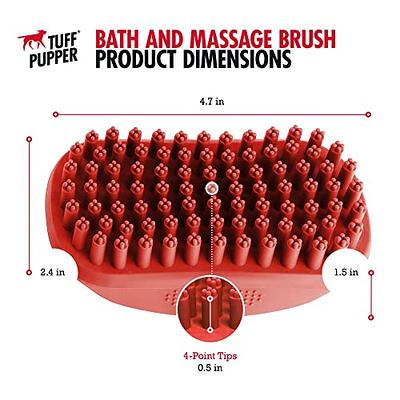 Dog Bath Brush,Rubber Dog Shampoo Grooming Brush, Silicone Dog Shower Wash Curry Brush, for Short Long Haired Dogs Cats Massage Comb, Soft Shedding