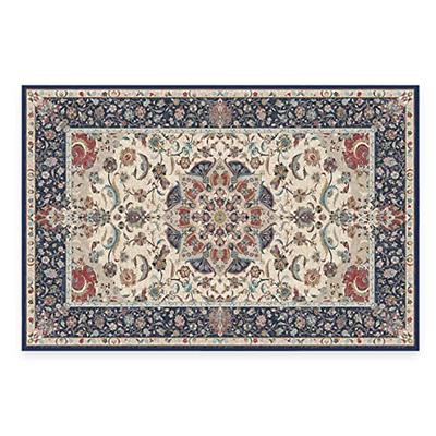 RUGGABLE Kamran Washable Rug - Perfect Vintage Washable Area Rug for Living  Room, Kitchen, Bedroom, Kids Room - Stain & Water Resistant, Non-Slip, Pet