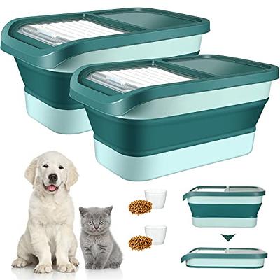 Irenare Set of 2 Pet Food Storage Container with Measuring Cups 22
