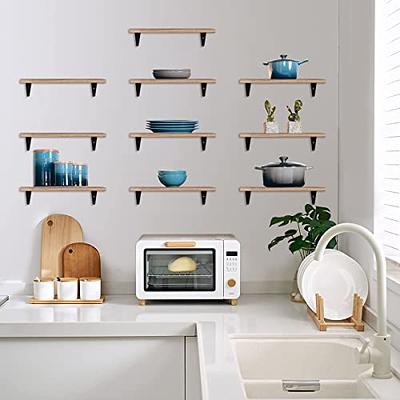 Upsimples Home Floating Shelves Wall Mounted Set of 5, Wall