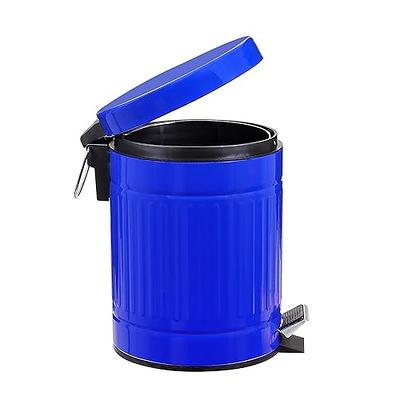 Trash Can With Lid Small Waste Bin Pressing Type Soft Close Mini Gallon Garage  Trash Can