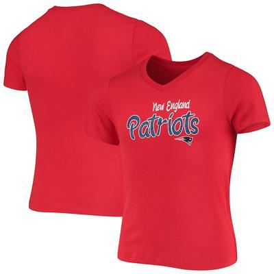 Youth Red New England Patriots Long Sleeve Raglan T-Shirt 