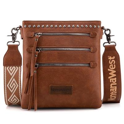 Montana West Crossbody Bag for Women Multi Pocket Cross Body Bag Purses with Guitar Strap