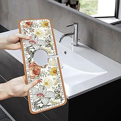 Fantasy Style Faucet Draining Mat,Self Absorbent Draining Mat for