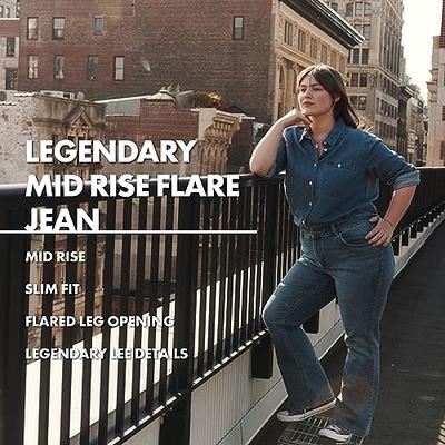 Lee Women's Plus Size Legendary Mid Rise Flare Jean, Inner