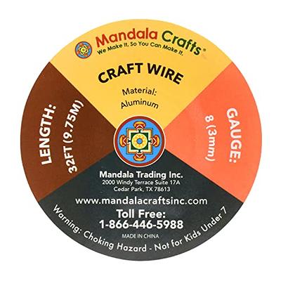 Mandala Crafts Flat Aluminum Wire for Bezels, Sculpting, Armature, Jewelry  Making, Gem Metal Wrap, Gardening; Anodized Colored and Soft
