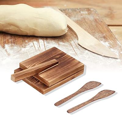 Pianpianzi Tortilla Holder for Toaster Mini Wooden Cutting Board