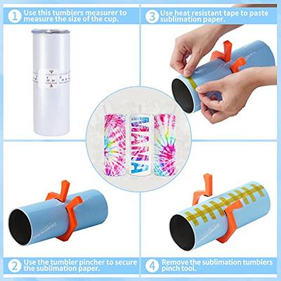 Sublimation Tumblers Pinch 6 Packs,2 Pcs Cup Sublimation Tools,Perfect Pinch Tumbler Pincher for Secure Hold and Grip.