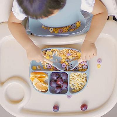 Ginbear Baby Bowls with Suction First Stage Silicone Bibs Baby Feeding  Spoons