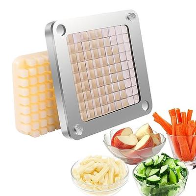 French Fry Cutter Stainless Steel Vegetable Potato Slicer Dicer Chopper 2  Blades