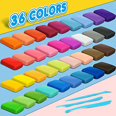 Air Dry Clay 36 Colors, Soft & Ultra Light, Modeling Clay for Kids with  Accessories, Tools and Tutorials - Yahoo Shopping
